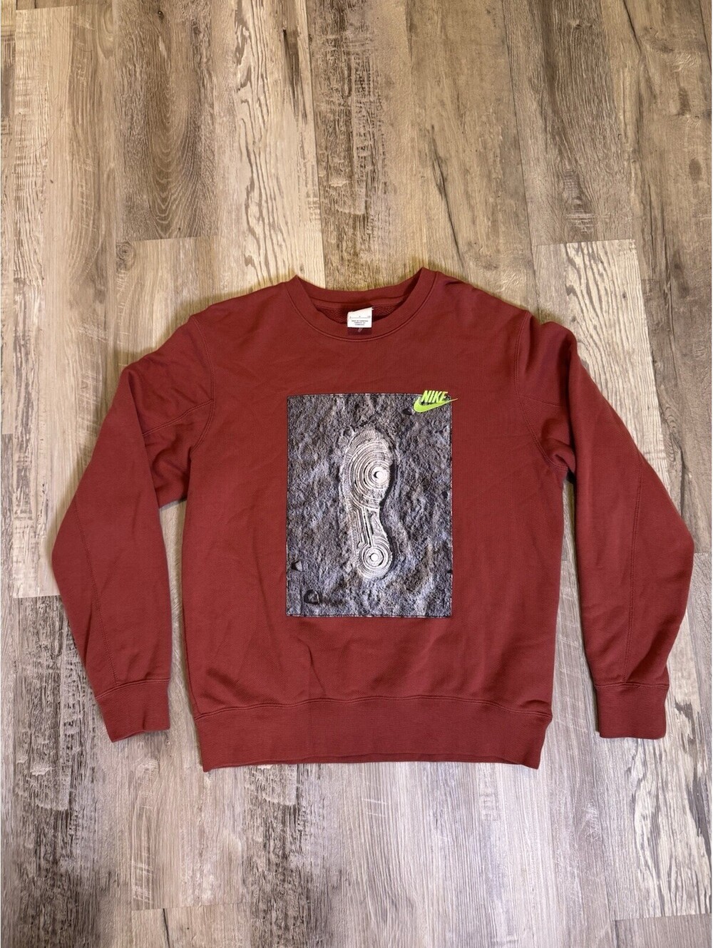 Nike AF1 Tread Print Auth Mens Small Crew Sweatshirt